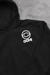 OCHI Embroidered Crest Black Super-Heavyweight Relaxed Unisex Hoodie