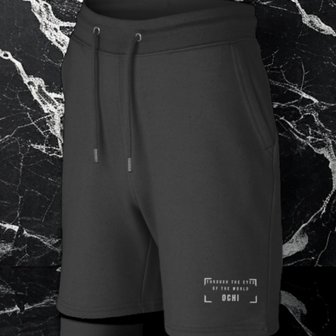 OCHI Through The Eyes Of The World Heavy 300GSM Unisex Black Medium Fit Shorts