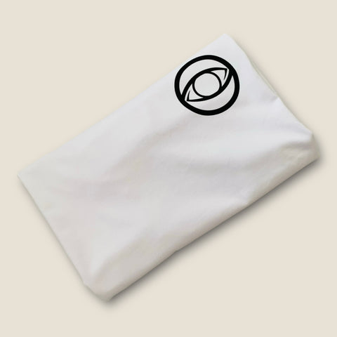 OCHI Unisex White Eye Logo Medium Fit Tee